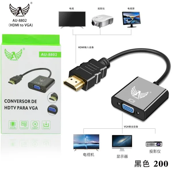 AU-8802（HDMI-to-VGA)